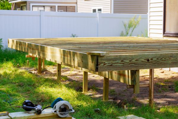 Elevated Deck Installation in Bellingham