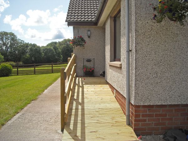 Hardwood Ramp Installation in Bellingham